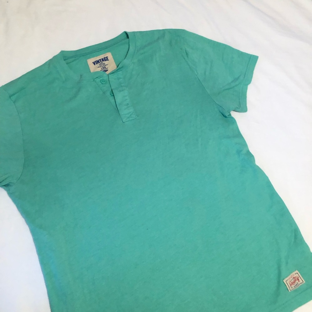 Old Navy Vintage Henley Mint Tee